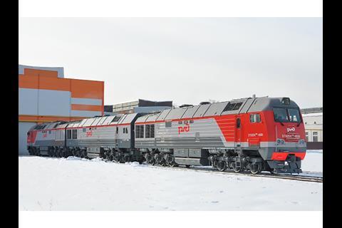 Sales of main line diesel and electric locomotives increased 6% from 267 to 283 locomotive sections, including 202 2TE25KM locomotive sections.